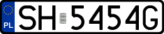 License plates of Poland, Regular car plates