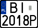 License plates of Poland, Regular car plates