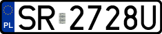License plates of Poland, Regular car plates
