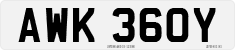 License plate of the United Kingdom, 1963 year system