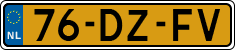 License plate of the Netherlands, Cars