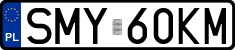 License plates of Poland, Regular car plates