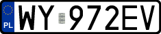 License plates of Poland, Regular car plates