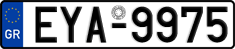 License plate of Greece, Cars