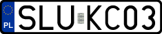 License plates of Poland, Regular car plates