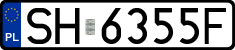 License plates of Poland, Regular car plates