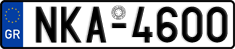 License plate of Greece, Cars