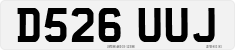 License plate of the United Kingdom, 1983 year system
