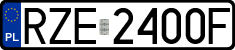 License plates of Poland, Regular car plates