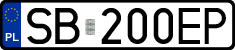 License plates of Poland, Regular car plates