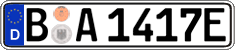 German license plate, Electric vehicles