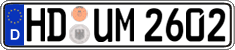 German license plate, Regular plates