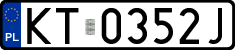License plates of Poland, Regular car plates