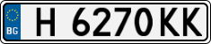 License plate of Bulgaria, Cars