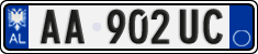 License plate of Albania, Cars (2011)