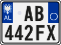 License plate of Albania, Cars (2011)