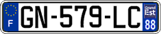 French license plate, SIV (ordinary)
