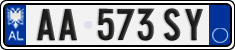 License plate of Albania, Cars (2011)