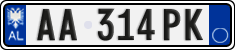 License plate of Albania, Cars (2011)