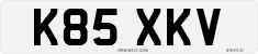 License plate of the United Kingdom, 1983 year system
