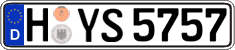 German license plate, Regular plates