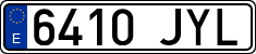 License plates of Spain, Ordinary (2000)