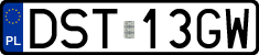 License plates of Poland, Regular car plates