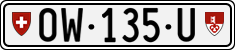 License plate of Switzerland, Dealer (with 