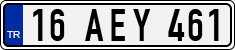 License plate of Turkey, Regular plates