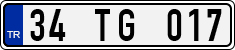 License plate of Turkey, Regular plates