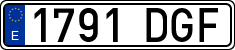 License plates of Spain, Ordinary (2000)