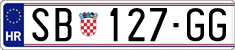 License plate of Croatia, Regular plates