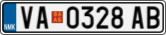 License plate of North Macedonia, Regular plates (2012)