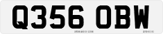 License plate of the United Kingdom, 1983 year system