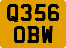 License plate of the United Kingdom, 1983 year system