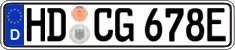 German license plate, Electric vehicles
