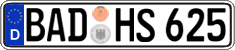 German license plate, Regular plates