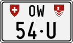 License plate of Switzerland, Dealer (with 
