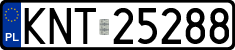 License plates of Poland, Regular car plates