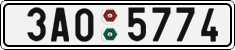 License plate of the Czech Republic, Cars (2001)