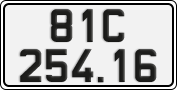 License plate of Vietnam, Cars