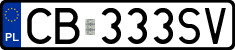 License plates of Poland, Regular car plates