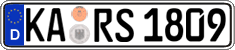 German license plate, Regular plates