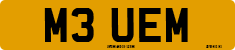 License plate of the United Kingdom, 1983 year system