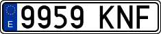 License plates of Spain, Ordinary (2000)