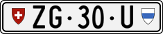 License plate of Switzerland, Dealer (with 