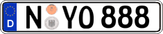 German license plate, Regular plates