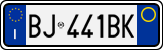 License plate of Italy, Cars (1994 year series)