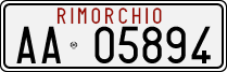 License plate of Italy, Trailers (1994 year series)