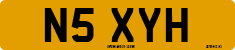 License plate of the United Kingdom, 1983 year system